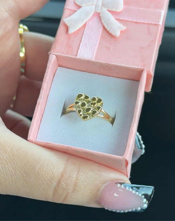 Heart Nugget Ring